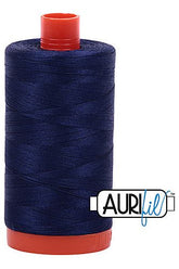 Aurifil Mako 50wt Cotton 1300 m 1422 yd. spool - 2745 Midnight